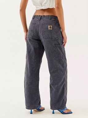 Vtg Carhartt B11 PTB Washed Duck Carpenter Pants Faded Petrol Blue Size30